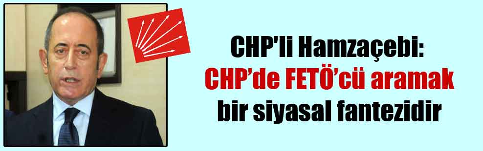 CHP’li Hamzaçebi: CHP’de FETÖ’cü aramak bir siyasal fantezidir