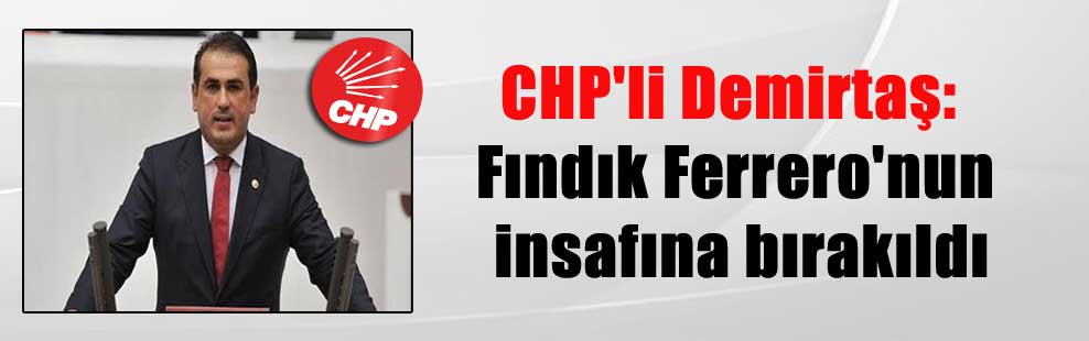 CHP’li Demirtaş: Fındık Ferrero’nun insafına bırakıldı