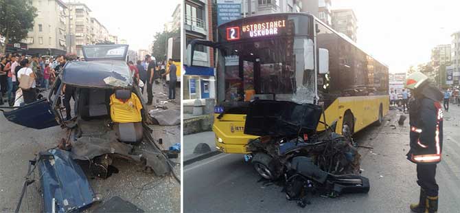 Kadıköy’de korkunç kaza