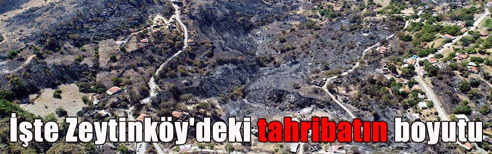 İşte Zeytinköy’deki tahribatın boyutu