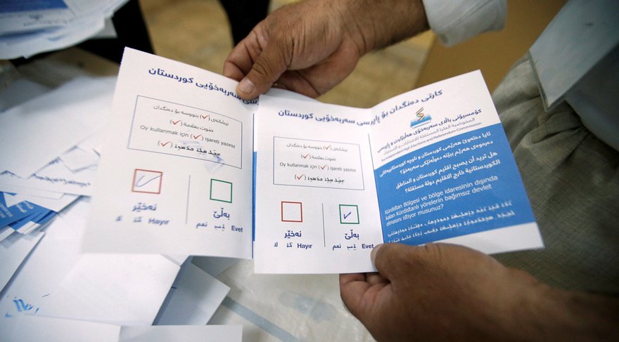 Kuzey Irak’taki referandum sandığından ilk sonuçlar geldi