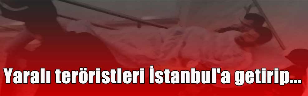 Yaralı teröristleri İstanbul’a getirip…