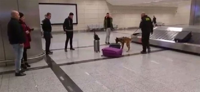 Hollanda’daki köpekli aramaya Atatürk Havalimanı’nda karşılık verildi