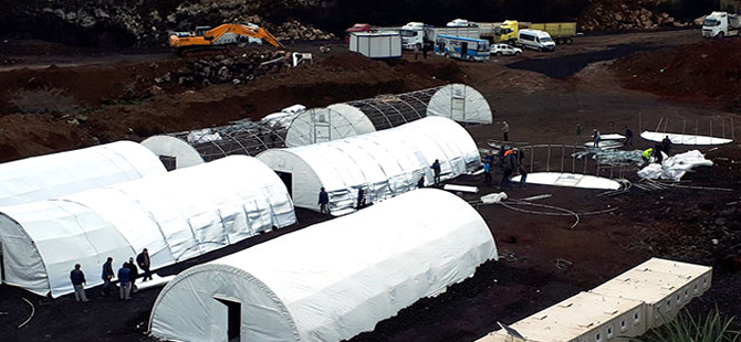 AFAD sınıra çadır kuruyor