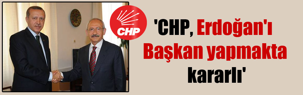 ‘CHP, Erdoğan’ı Başkan yapmakta kararlı’
