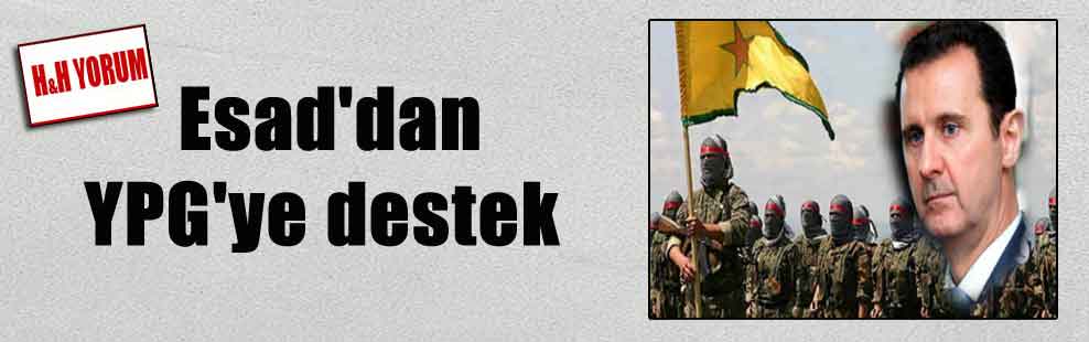 Esad’dan YPG’ye destek