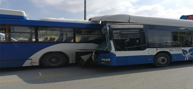 Ankara’da belediye otobüsleri çarpıştı: Ölü ve yaralılar var