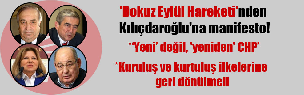 ‘Dokuz Eylül Hareketi’nden Kılıçdaroğlu’na manifesto!