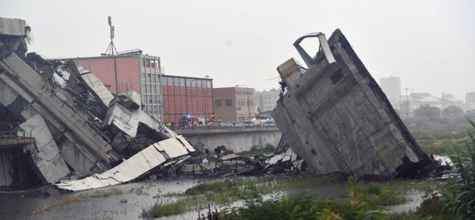 İtalya’da otoyol köprüsü çöktü: En az 11 ölü