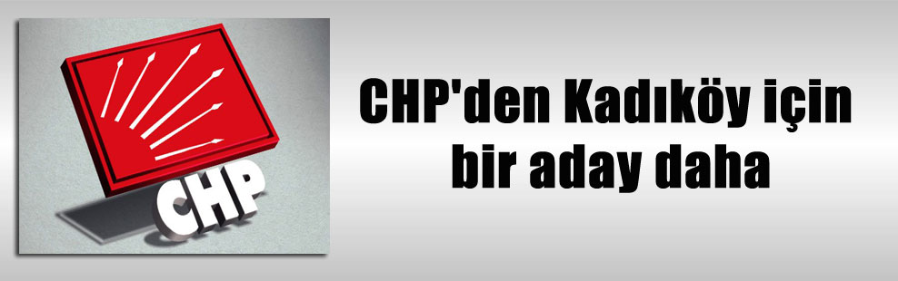 CHP’den Kadıköy için bir aday daha