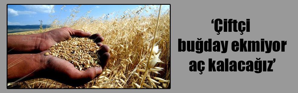 ‘Çiftçi buğday ekmiyor aç kalacağız’