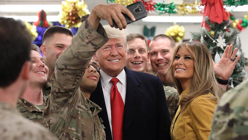 Trump’tan Irak’taki ABD askerlerine sürpriz ziyaret