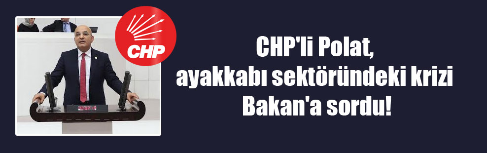 CHP’li Polat, ayakkabı sektöründeki krizi Bakan’a sordu!