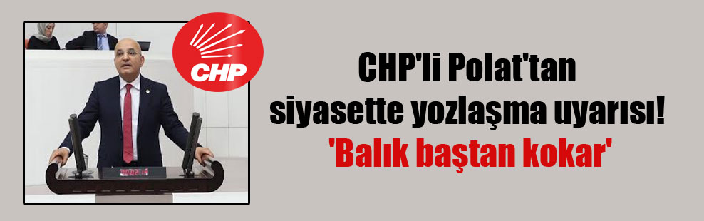 CHP’li Polat’tan siyasette yozlaşma uyarısı! ‘Balık baştan kokar’
