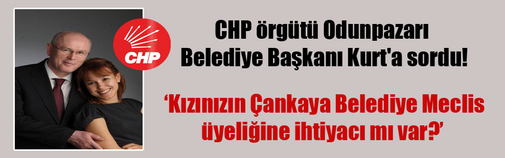 CHP örgütü Odunpazarı Belediye Başkanı Kurt’a sordu!