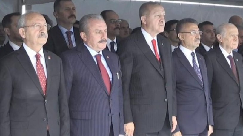 Kurtuluşa ilk adımın 100. yılında Erdoğan, Kılıçdaroğlu ve Bahçeli yan yana
