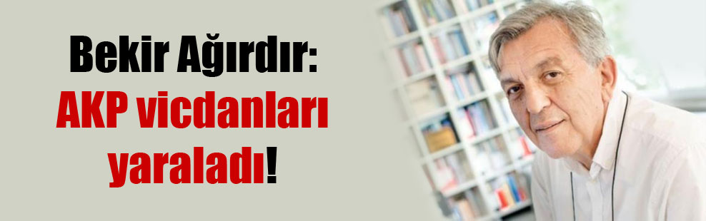 Bekir Ağırdır: AKP vicdanları yaraladı!