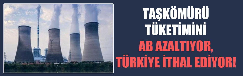 Taşkömürü tüketimini AB azaltıyor, Türkiye ithal ediyor!