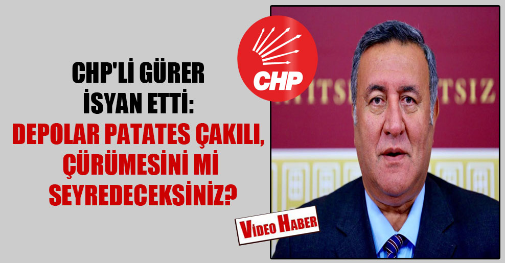 CHP’li Gürer isyan etti: Depolar patates çakılı, çürümesini mi seyredeceksiniz?