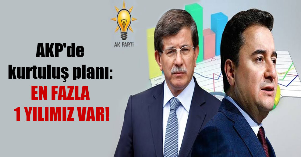 AKP’de kurtuluş planı: En fazla 1 yılımız var!