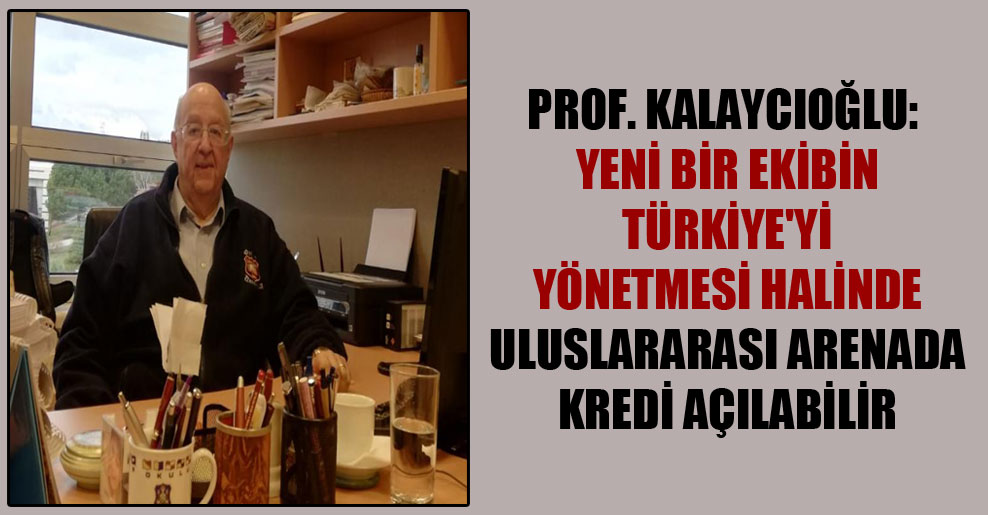 Prof. Kalaycıoğlu: Yeni bir ekibin Türkiye’yi yönetmesi halinde uluslararası arenada kredi açılabilir
