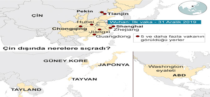 Çin’de koronavirüs nedeniyle ölenlerin sayısı artıyor, beş kent karantinada