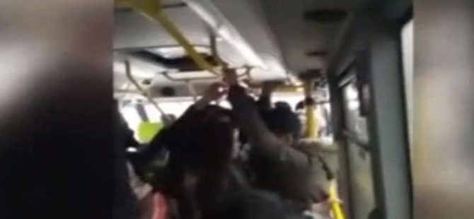 İstanbul’da minibüsle yolculukta skandal görüntüler