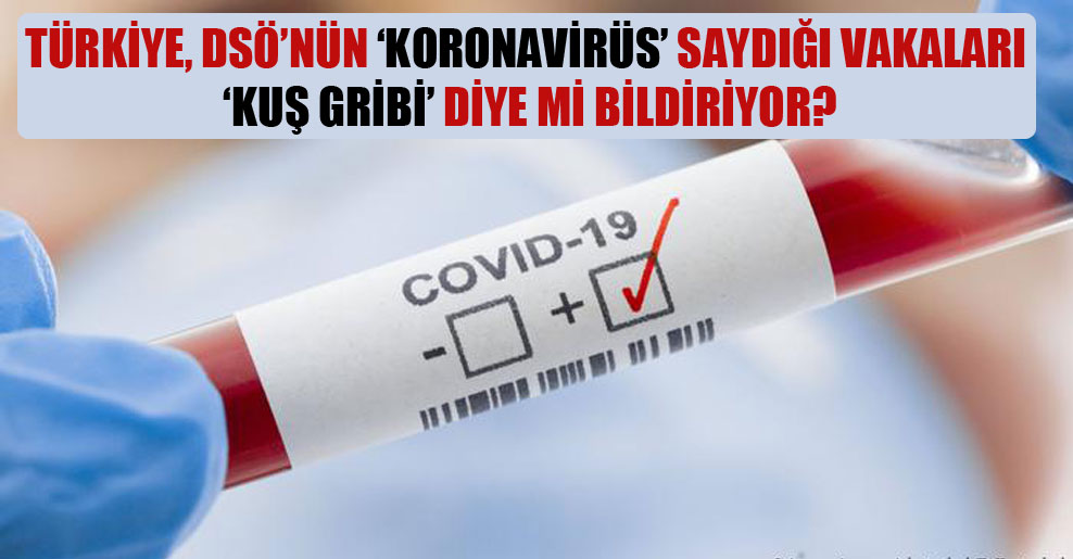 Türkiye, DSÖ’nün ‘koronavirüs’ saydığı vakaları ‘kuş gribi’ diye mi bildiriyor?