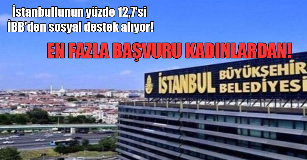 İstanbullunun yüzde 12,7’si İBB’den sosyal destek alıyor!