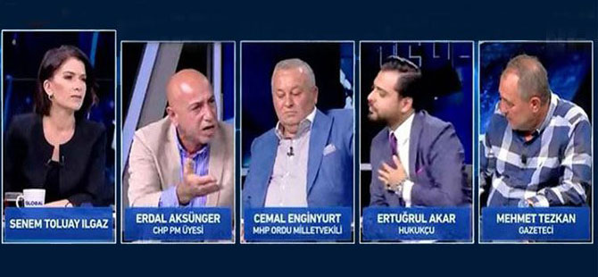 CHP’li Erdal Aksünger de Haber Global canlı yayınını terk etti
