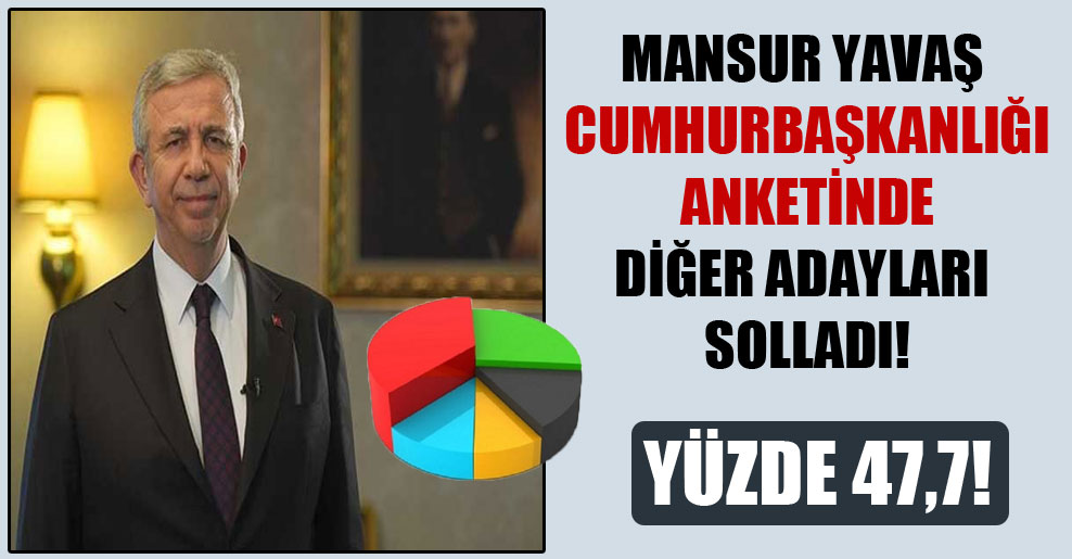 Mansur Yavaş Cumhurbaşkanlığı anketinde diğer adayları solladı!
