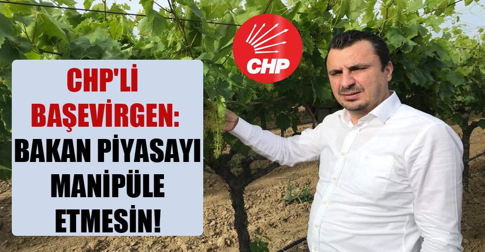 CHP’li Başevirgen: Bakan piyasayı manipüle etmesin!