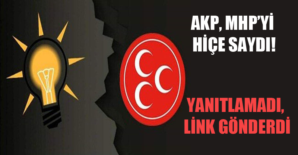 AKP, MHP’yi hiçe saydı!