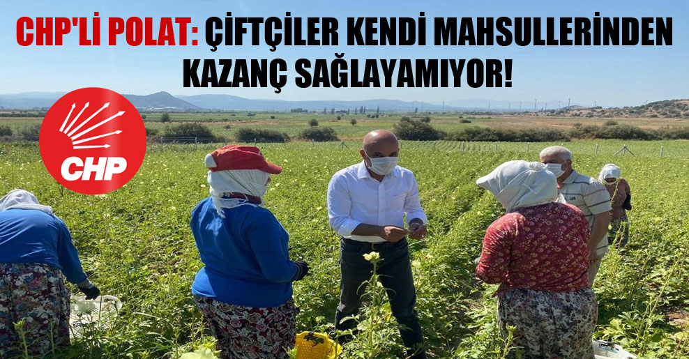 CHP’li Polat: Çiftçiler kendi mahsullerinden kazanç sağlayamıyor!