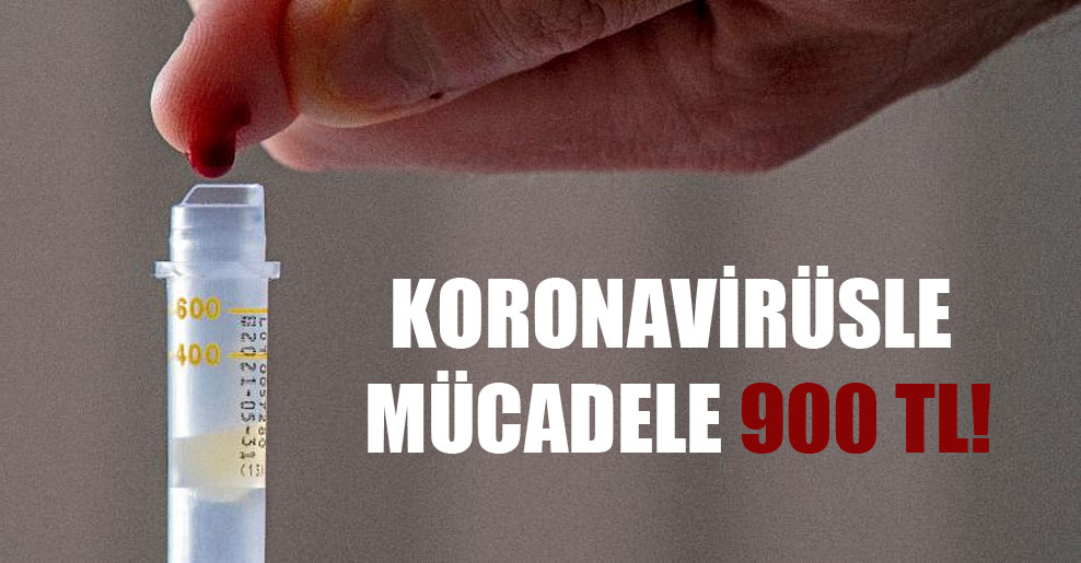 Koronavirüsle mücadele 900 TL!
