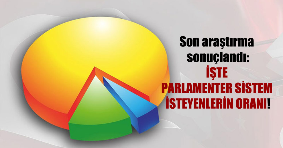 Son araştırma sonuçlandı: İşte parlamenter sistem isteyenlerin oranı!