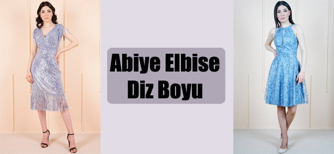 Abiye Elbise Diz Boyu