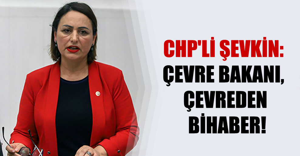 CHP’li Şevkin: Çevre Bakanı, çevreden bihaber!