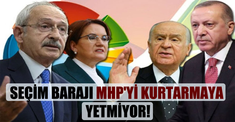 Seçim barajı MHP’yi kurtarmaya yetmiyor!