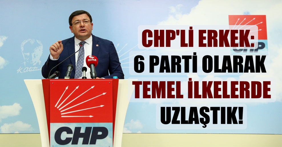 CHP’li Erkek: 6 parti olarak temel ilkelerde uzlaştık!