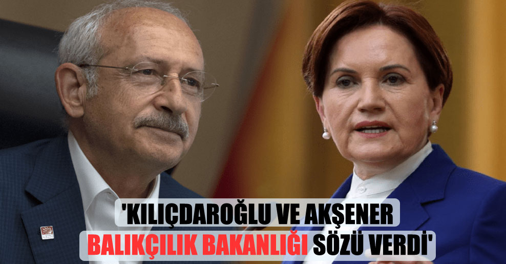 ‘Kılıçdaroğlu ve Akşener Balıkçılık Bakanlığı sözü verdi’