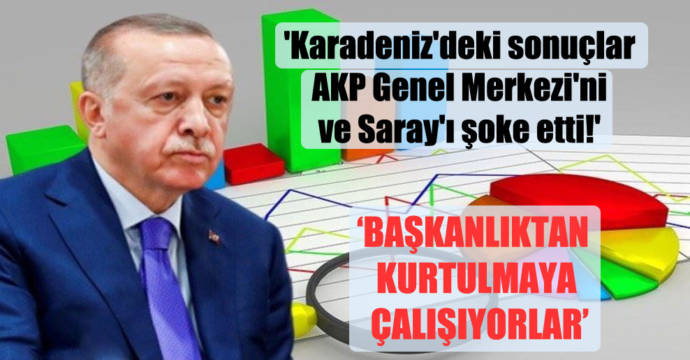 ‘Karadeniz’deki sonuçlar AKP Genel Merkezi’ni ve Saray’ı şoke etti!’