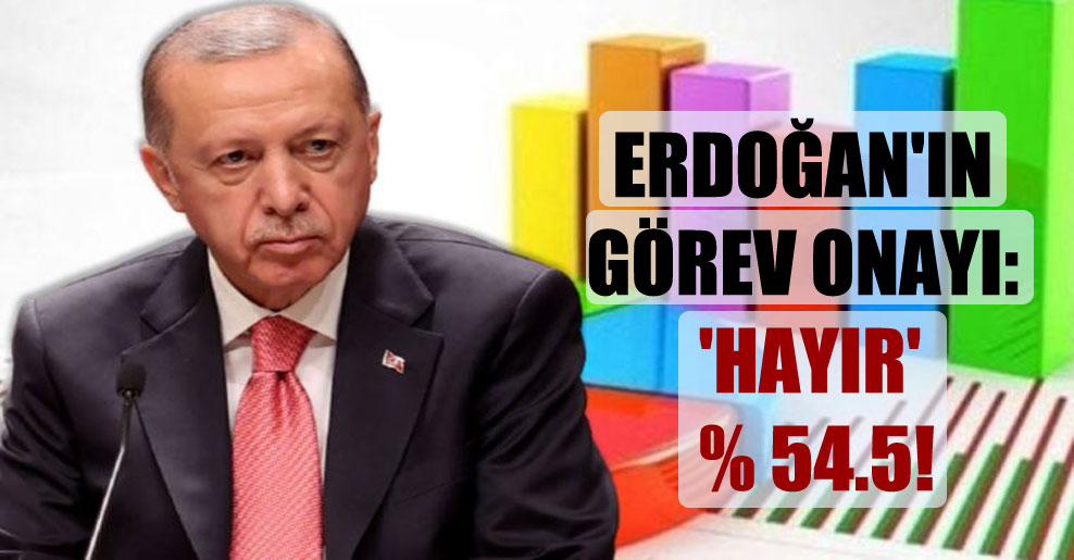 Erdoğan’ın görev onayı: ‘Hayır’ yüzde 54.5!