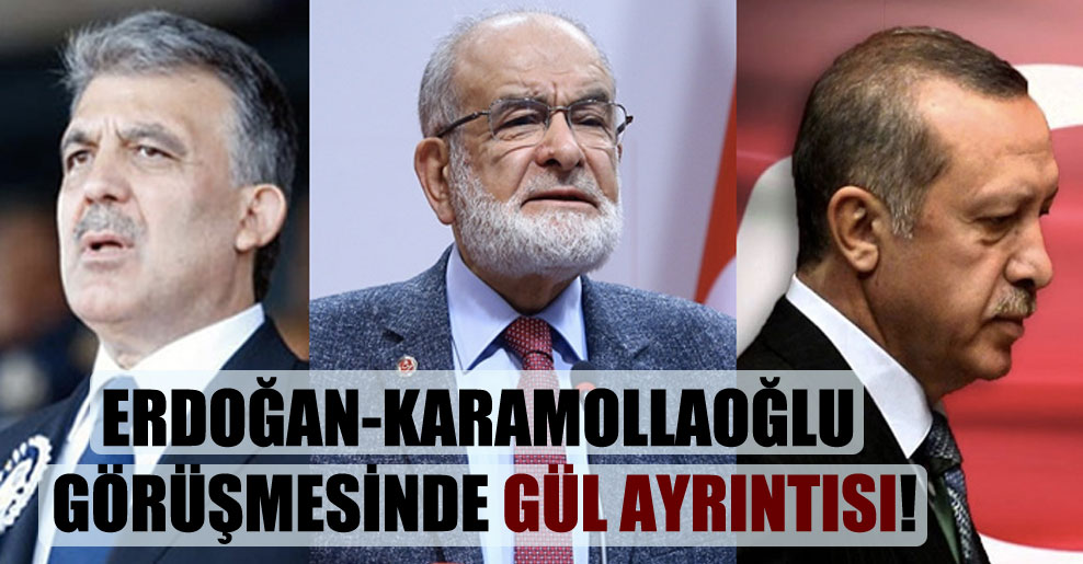 Erdoğan-Karamollaoğlu görüşmesinde Gül ayrıntısı!