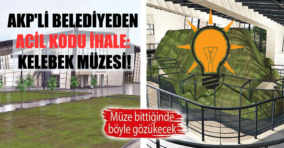 AKP’li belediyeden acil kodu ihale: Kelebek müzesi!