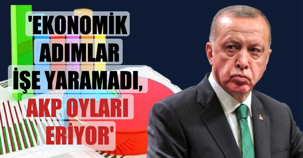 ‘Ekonomik adımlar işe yaramadı, AKP oyları eriyor’