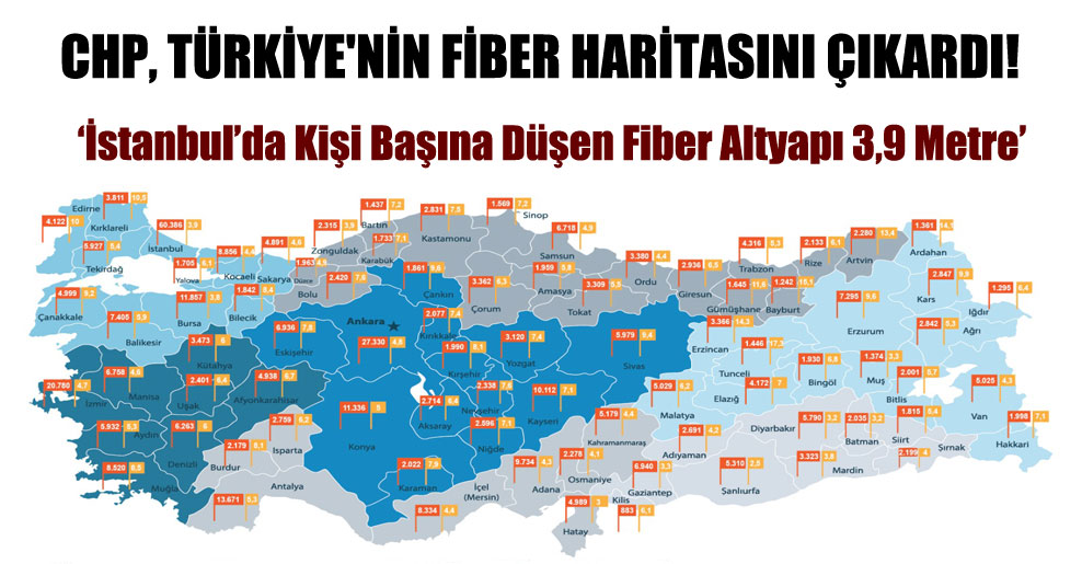 CHP, Türkiye’nin fiber haritasını çıkardı!