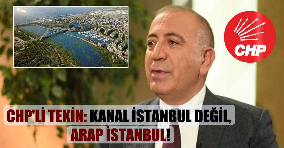 CHP’li Tekin: Kanal İstanbul değil, Arap İstanbul!