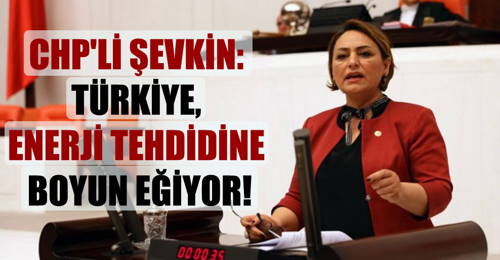 CHP’li Şevkin: Türkiye, enerji tehdidine boyun eğiyor!