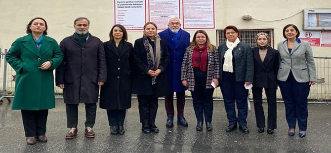 CHP’li kadın vekiller Sedef Kabaş’ı cezaevinde ziyaret etti!